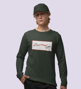 Itadori Two Faces, Printed Cotton Green Full Sleeves Tshirt For Mens and Boys
