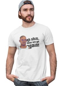 Here we go - White printed cotton t-shirt - Comfortable and Stylish Tshirt