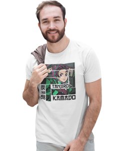 Demon Slayer - White printed cotton t-shirt - Comfortable and Stylish Tshirt