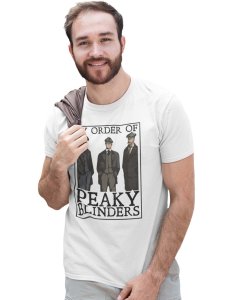 Peaky Blinders - White printed cotton t-shirt - Comfortable and Stylish Tshirt
