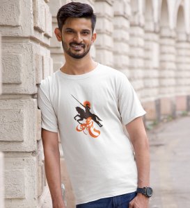 Great Devotee Combed Cotton Printed Half Sleeve T-hirt