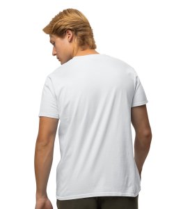 JD.TRENDS Hair Don't Care White Round Neck Cotton Half Sleeved Men's T-Shirt with Printed Graphics