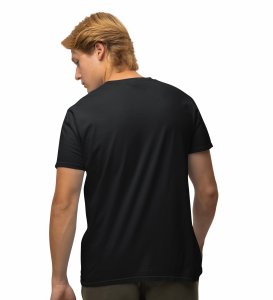 JD.TRENDS Roast Ready Black Round Neck Cotton Half Sleeved Men's T-Shirt with Printed Graphics