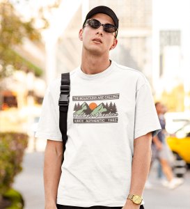 JD.TRENDS Listen To The Call Black Round Neck Cotton Half Sleeved Men's T-Shirt with Printed Graphics