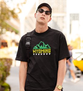 Wyoming Printed t-shirts - Clothes for travellers and riders -for mens - suitable for all kinds of Adventurous journey- best gifting item for friends and family.