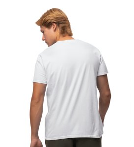 Never Too Old White Round Neck Cotton Half Sleeved Men's T-Shirt with Printed Graphics