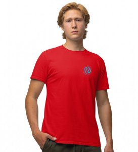 Cash With Wings Red Round Neck Cotton Half Sleeved Men's T-Shirt with Printed Graphics