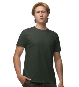 Colourful Cryptocosm Wings Green Round Neck Cotton Half Sleeved Men's T-Shirt with Printed Graphics
