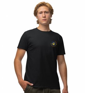 Future Of Money Wings Black Round Neck Cotton Half Sleeved Mens TShirt with Printed Graphics