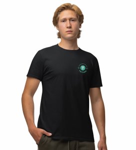 Don't Sell Me Wings Black Round Neck Cotton Half Sleeved Men's T Shirt with Printed Graphics