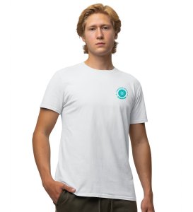 Promise Of Cardano Wings White Round Neck Cotton Half Sleeved Men's T Shirt with Printed Graphics