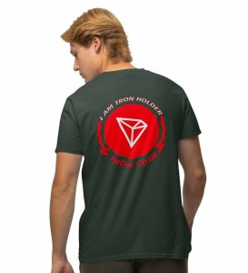 Tron Holder Wings Green Round Neck Cotton Half Sleeved Men's T Shirt with Printed Graphics