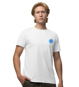 The God Of Crypto Wings White Round Neck Cotton Half Sleeved Men's T Shirt with Printed Graphics