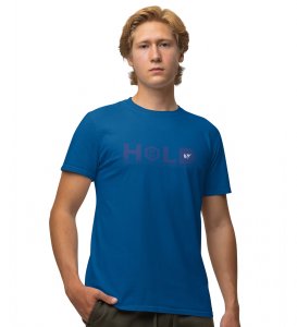 Gold For Nerds Wings Blue Round Neck Cotton Half Sleeved Men's T Shirt with Printed Graphics