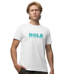 Next Millionaire Wings White Round Neck Cotton Half Sleeved Men's T Shirt with Printed Graphics