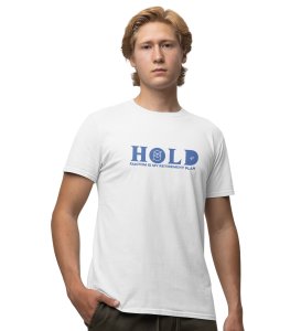 My Retirement Plan Wings White Round Neck Cotton Half Sleeved Men's T Shirt with Printed Graphics