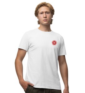 Regret Later Wings White Round Neck Cotton Half Sleeved Men's T Shirt with Printed Graphics