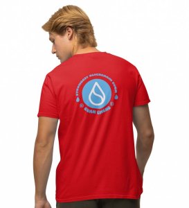 Strongest Ever Wings Red Round Neck Cotton Half Sleeved Men's T Shirt with Printed Graphics