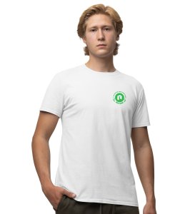 Better Than Bank Wings White Round Neck Cotton Half Sleeved Men's T Shirt with Printed Graphics