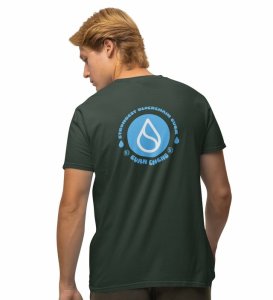 Strongest Ever Wings Green Round Neck Cotton Half Sleeved Men's T Shirt with Printed Graphics