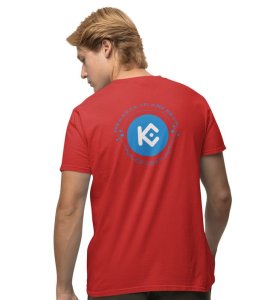 If You Know You Know Wings Red Round Neck Cotton Half Sleeved Men's T Shirt with Printed Graphics