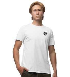 Father Of Bitcoin Wings White Round Neck Cotton Half Sleeved Men's T Shirt with Printed Graphics