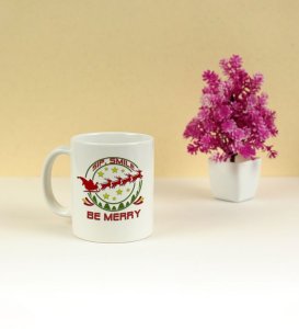 Sip, Smile & Celebrate the Merry Moments Printed Coffee Mugs