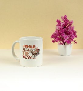 Jingle All the Way and Celebrate the Season Printed Coffee Mugs