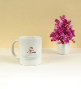 Let It Snow and Build a Snowman This Winter Printed Coffee Mugs