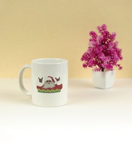 Christmas Cheers with Ho Ho Ho Santa Printed Coffee Mug