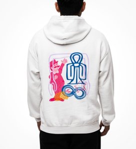 The Magician White Back Printed Graphic Hoodies