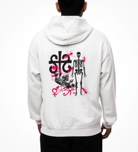 Dark Crown White Back Printed Graphic Hoodies