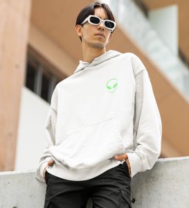 Nature Is High Celebrate Life with Style and Good Vibes White Cotton Printed Hoodie For Men