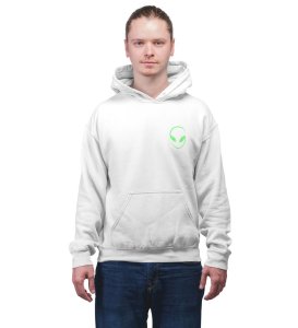 Restart Your Vibe Game Over White Cotton Printed Hoodies For Men