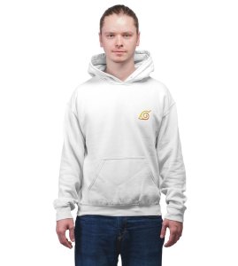 The Copy Ninja with a Legacy of Shadows Printed White Cotton Hoodie For Men
