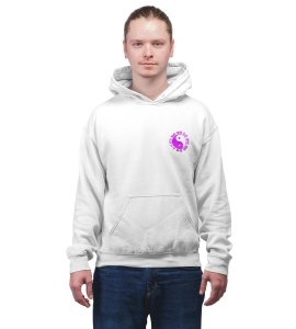 The Moon Princess and Gentle Heroine of the Hidden Leaf Printed White Cotton Hoodie For Men