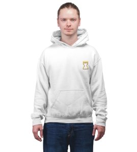 The Wind Master with a Tale of Courage and Loyalty Printed White Cotton Hoodie For Men