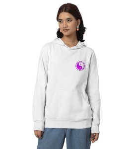 The Moon Princess and Gentle Heroine of the Hidden Leaf Printed White Cotton Hoodie For Men