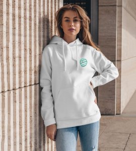The Master of Shadows with Unmatched Intelligence Printed White Cotton Hoodie For Men