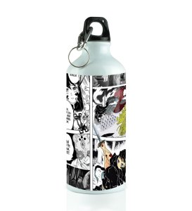 Hashira Showdown Muichiro vs Gyokko Manga Printed Sipper Bottles