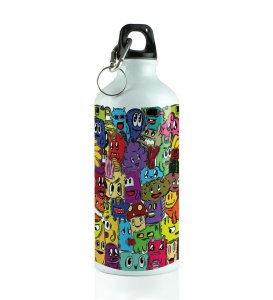 Bring Joy to Every Sip with Lil Mobs on Aluminium Water Bottle 600ml