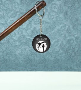 Light Yagami and Ryuk Duo Anime Printed Round Keychains Pack of 2