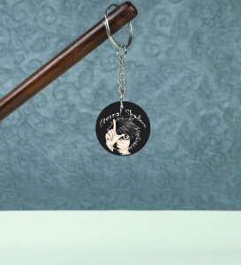 Eternal Shadow of L Anime Printed Round Keychain Pack Of 2