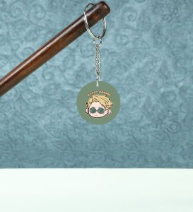 Kento Nanami The Dedicated Sorcerer of Precision Anime Printed Round Keychains Pack of 2