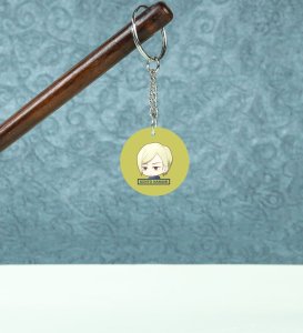 The Calm and Collected Kento Nanami Anime Printed Round Keychains Pack of 2