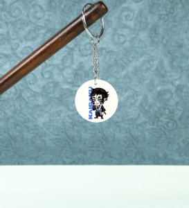 The Intimidating Kaigaku Demon of Unyielding Strength Anime Printed Round Keychains Pack of 2
