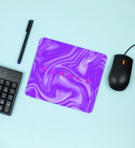 Purple Printed Mousepads Suitable For Gaming, Computer, Laptop, Home & Office