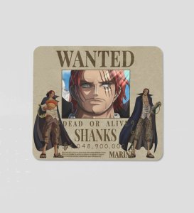 Fearless Captain of the Red-Haired Crew: Poster Printed Mousepad