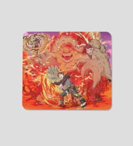 Masters of the Sand: The Legendary Duo of Gaara and Shukaku Printed Mousepad
