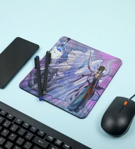 Bubble and Beast Alliance: Saiken and Utakata Printed Mousepad